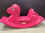 PINK PLASTIC ROCKING HORSE