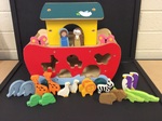WOODEN NOAHS ARK PLAY SET