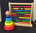 Wooden Stacking Ring and Abacus