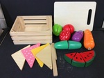 Wooden Fruit Cutting Set