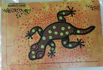 ABORIGINAL PRINT LIZARD