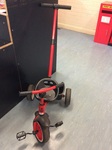 PUSH ALONG RED TRIKE WITH PARENT HANDLE AND WATER BOTTLE HOLDER