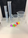 Clear and Coloured Plastic Graduated Cylinders