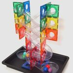 Connetix Rainbow Magnetic Tiles Ball Run