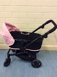 Black/pink Pram