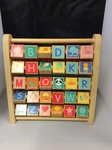1 WOODEN ABACUS WITH ALPHABET