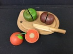 WOODEN CUTTING FRUIT SET