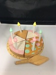 WOODEN BIRTHDAY CAKE