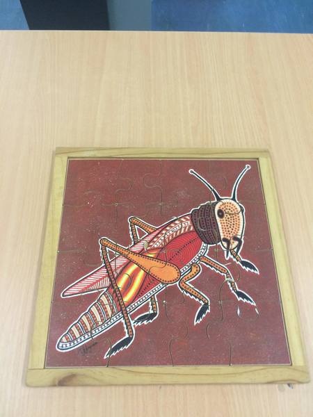 C2.189.1: ABORIGINAL ART GRASSHOPPER PUZZLE