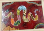 ABORIGINAL RAINBOW SERPENT PUZZLE