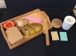 WOODEN BREAKFAST SET