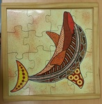 ABORIGINAL ART DOLPHIN PUZZLE