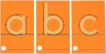 D3.063.1: TACTILE PRINT STYLE SANDPAPER LETTERS