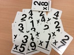 NUMBER FLASH CARDS-MULTIPLICATION