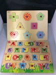 WOODEN ALPHABET& SHAPES PUZZLES