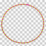 ONE GREEN STRIPED HOOP