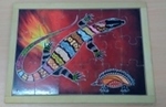 ABORIGINAL PRINT GOANNA AND ECHIDNA PUZZLE