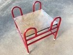 CLIMBING FRAME RED PLATFORM