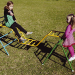 CLIMBING FRAME YELLOW LADDER WALK