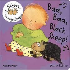 E3.873.1: BAA BAA BLACK SHEEP SIGN & SINGALONG BOOK