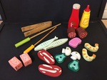 E2.879.1: WOODEN BBQ FOOD PLAYSET
