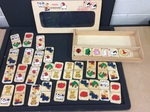 WOODEN FARM DOMINOES