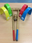 G2.357.1: WOODEN CROQUET SET