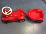 Big Red Bobby Car with Trailer