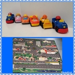 City Road Map with Cars 