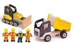 Tipper Truck and Bulldozer