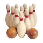 Wooden Bowling Set