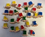 Wooden Alphabet Train