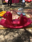 754: Pink horse rocker