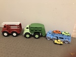 Green toys trucks set