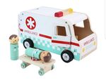 Wooden Ambulance Playset