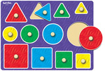SHAPE PUZZLE WITH KNOBS