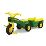 JOHN DEERE TRACTOR AND TRAILER