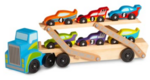 Jumbo Wooden Truck with Race Cars 8 PCS