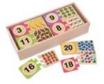 Numbers Wooden Puzzle Cards