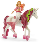 Mermaid Feya riding unicorn