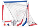 Kickback soccer goal and hockey pack