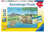 Baby Safari Animals Puzzle 2 x12pc