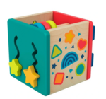 E042: Wooden Activity Cube