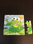 Frog puzzle, 5"x5"