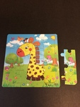 0182: Giraffe puzzle, 5"x5"