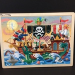 Pirate Adventure Puzzle, wood