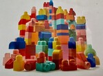Plastic Building Blocks (200 - No Need to Count!)