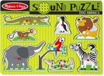 Puzzle, Zoo Animals Peg Sound Puzzle (Melissa & Doug)