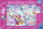 Puzzle, Amazing Unicorns Glitter (Ravensburger)