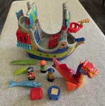 Push Along Pirate Ship & Friendly Sea Serpent